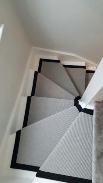 portfolio carpets stairs grey carpet runner with balck border 14