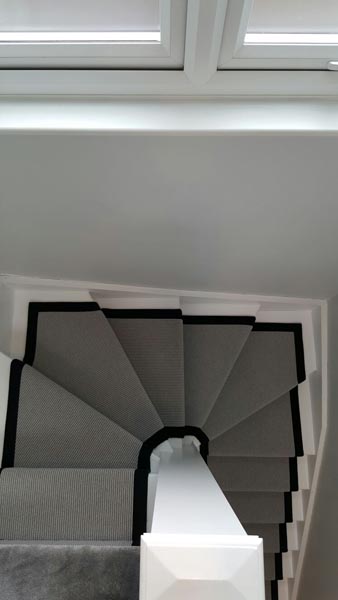 portfolio carpets stairs grey carpet runner with balck border 16