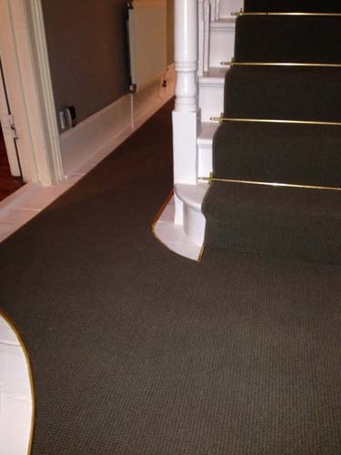 portfolio carpets stairs with brass stairrods 12