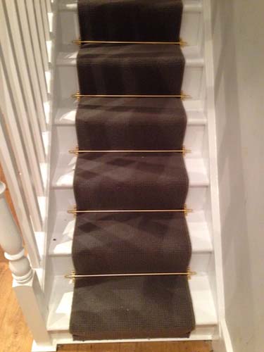 portfolio carpets stairs with brass stairrods 14