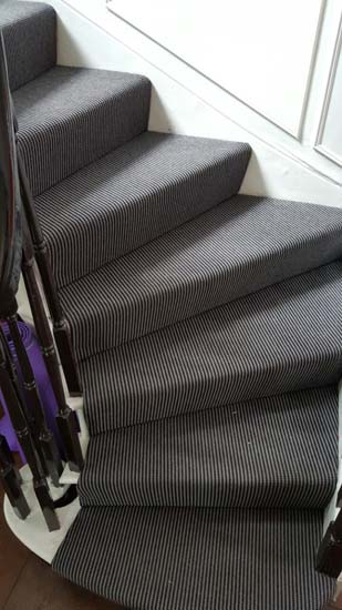 portfolio carpets stripey stair carpet black 01