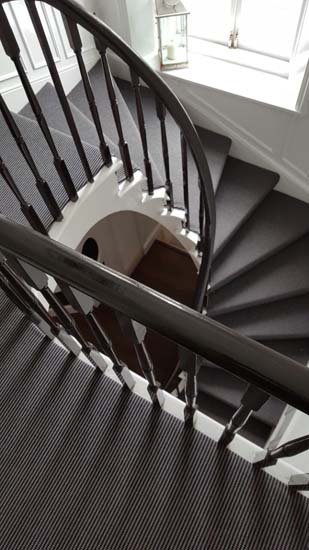 portfolio carpets stripey stair carpet black 02