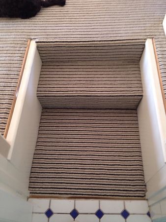 sideways stripe stairs carpet 3