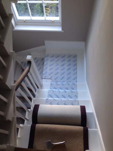 stair carpet black runner 7