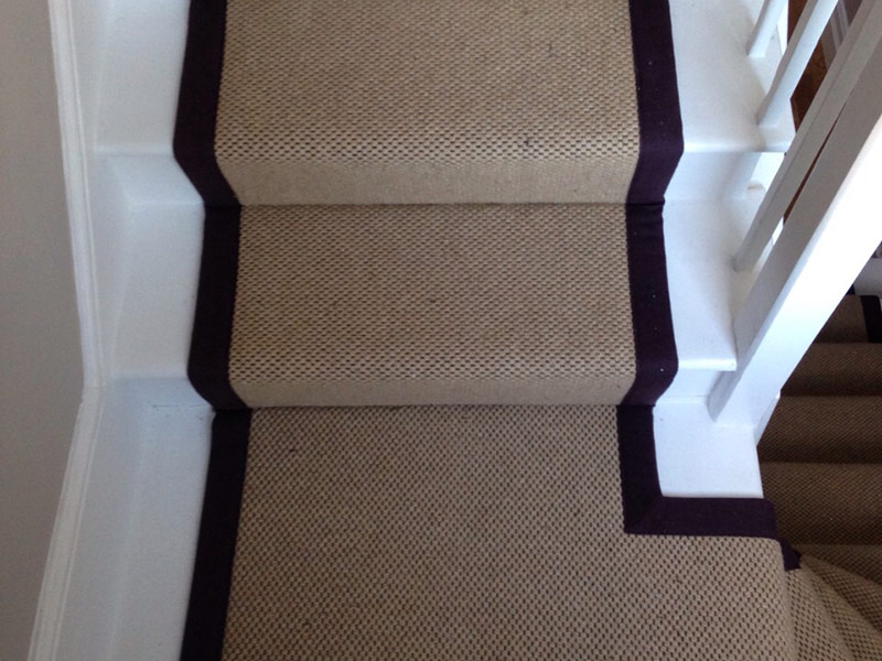 stair carpet black runner