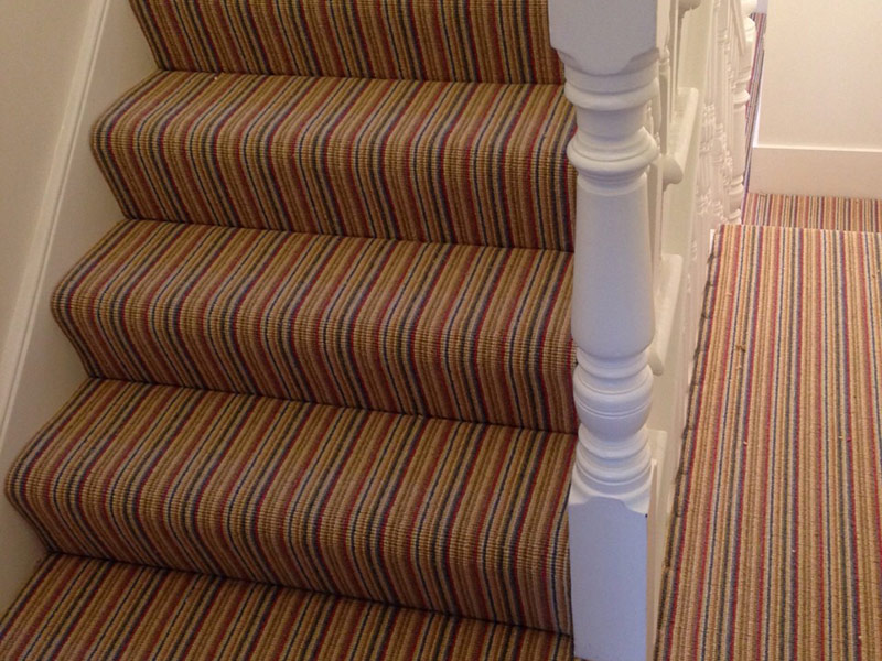 stripey stair carpet
